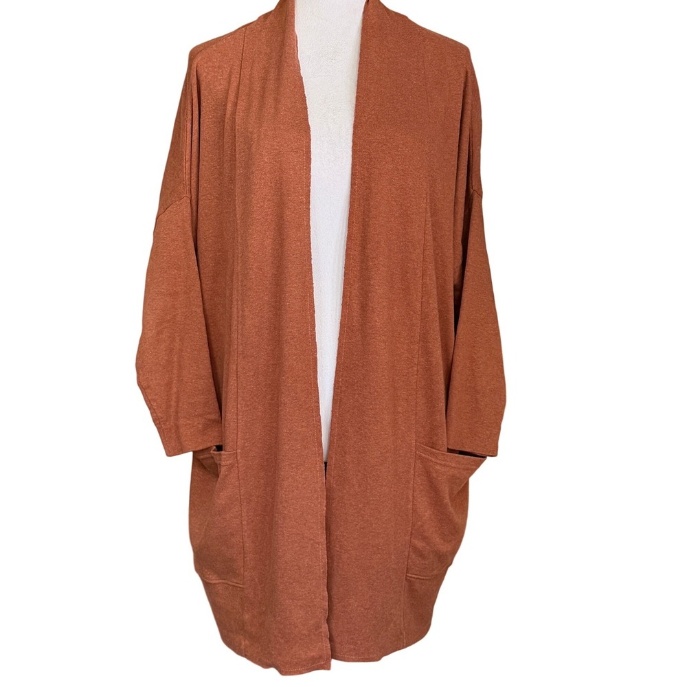 Pact Organic Cotton Airplane Wrap Cardigan Small Sustainable Travel Pockets Cozy